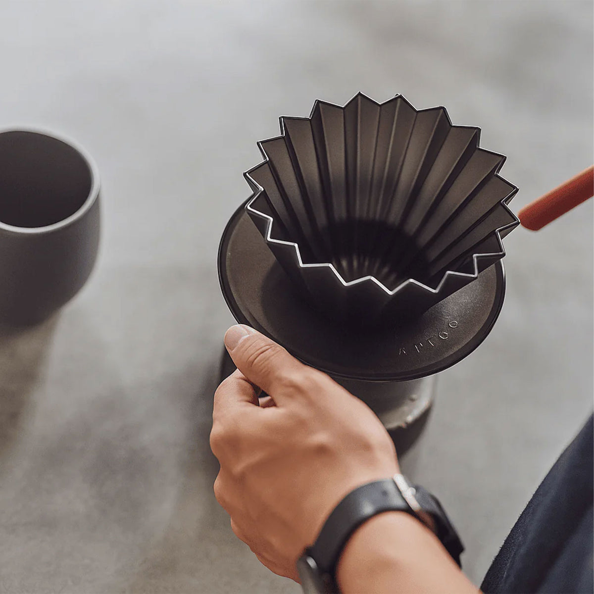 ORIGAMI - Dripper holder black
